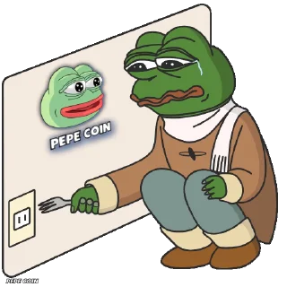 🫥 emoji PEPE THE COIN Telegram sticker 14 of 20