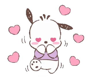 🥰 emoji Pochacco Alv @tikelmu Telegram sticker 10 of 25