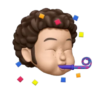 😌 emoji Curly Boy Telegram sticker 11 of 29