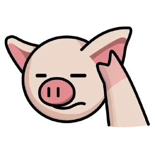 😞 emoji LIHKG Pig HD Unofficial Telegram sticker 13 of 16