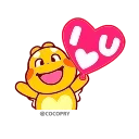 ❤️ emoji Animated Dino • @anjaspakeks Telegram sticker 8 of 36