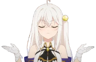 🤷‍♀️ emoji ニニム・ラーレイ @AnimeHDGifs Telegram sticker 22 of 53