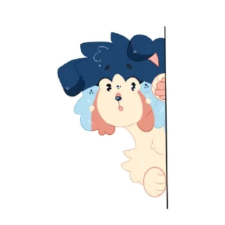 👀 emoji Indie the Collie Telegram sticker 14 of 120