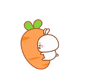 😖 emoji Lovely Tuji @Stickersey Telegram sticker 19 of 50