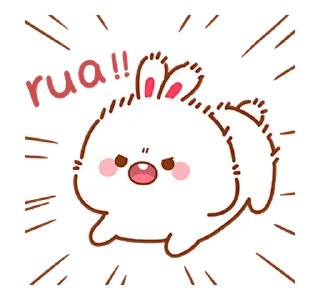 😡 emoji Lovely Tuji @Stickersey Telegram sticker 10 of 50