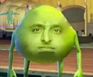 😐 emoji Green Wazowski Telegram sticker 10 of 15