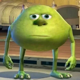 😳 emoji Green Wazowski Telegram sticker 13 of 15