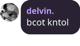 Sticker from prvt delvin.