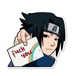 🖕 emoji @naruto_senpaii Special Pack Telegram sticker 16 of 120