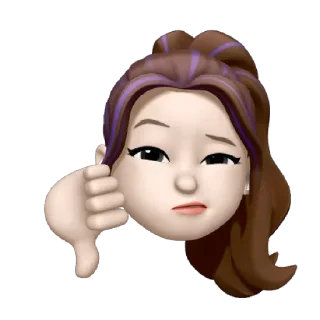 👎 emoji Memoji • Apple @AppleMemoji Telegram sticker 22 of 35