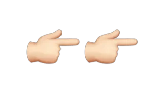 👉 emoji In the middle Telegram sticker 5 of 9