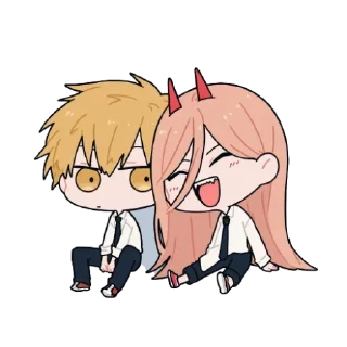 🤍 emoji Chainsaw Man 🤍 @TengenSama 🤍 @A_s_t_a_Staria Telegram sticker 8 of 38