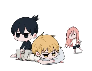 🤍 emoji Chainsaw Man 🤍 @TengenSama 🤍 @A_s_t_a_Staria Telegram sticker 17 of 38