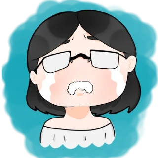 😭 emoji chibis Telegram sticker 12 of 13