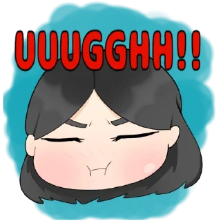 😡 emoji chibis Telegram sticker 9 of 13