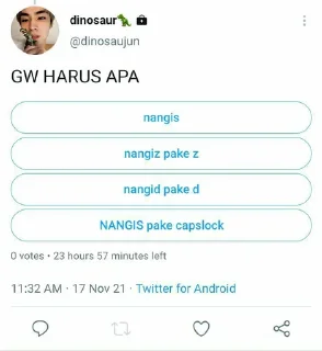 😶 emoji INI MEME TERKNTL BY @NAMJ00NING Telegram sticker 17 of 21