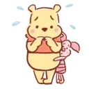 😔 emoji Pooh and Piglet @stickerscar Telegram sticker 10 of 24