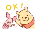 🆗 emoji Pooh and Piglet @stickerscar Telegram sticker 8 of 24