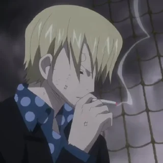 🚬 emoji Sanji — @stikeranimee @hitclousia Telegram sticker 12 of 30