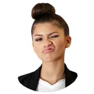 🤨 emoji Zendaya @Stickersey Telegram sticker 20 of 25