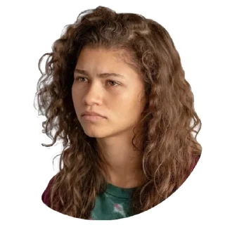 😔 emoji Zendaya @Stickersey Telegram sticker 15 of 25