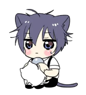 🐱 emoji Blαckie Cαt ! ¦ @GVCCIBURRY ˎˊ- Telegram sticker 7 of 25