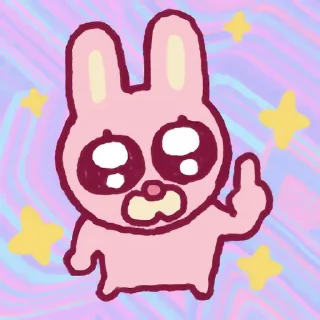 Sticker from 兔子秀珍 更多贴纸 @riridoafflinks