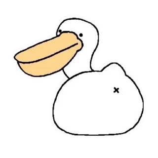 🍑 emoji 鹈鹕小河 更多贴纸 @riridoafflinks Telegram sticker 22 of 47