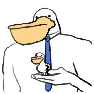 👨‍💼 emoji 鹈鹕小河 更多贴纸 @riridoafflinks Telegram sticker 6 of 47