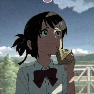🛵 emoji Mitsuha Miyamizu @StickerKeep Telegram sticker 5 of 40