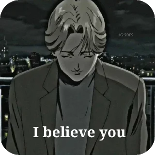 🗣 emoji Johan Liebert Telegram sticker 7 of 16
