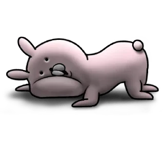 😞 emoji Cute animals. @motherfckingstickers Telegram sticker 15 of 39
