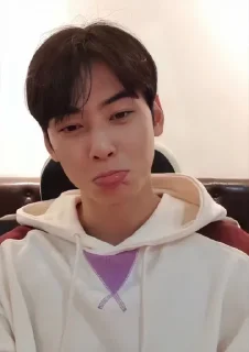 😁 emoji Eunwoo astro sticker Telegram sticker 15 of 30