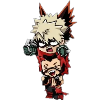 😎 emoji bakugou @animestickerchannel Telegram sticker 10 of 75