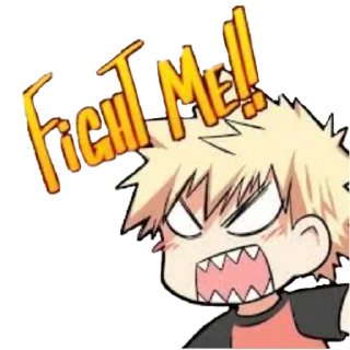 😈 emoji bakugou @animestickerchannel Telegram sticker 20 of 75