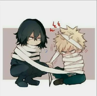 🤗 emoji bakugou @animestickerchannel Telegram sticker 24 of 75