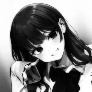 🖤 emoji Dark Anime girls [ @Cutie_Riya ] Telegram sticker 8 of 28