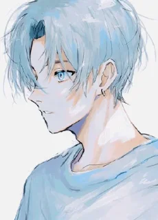 Sticker from [ @Cutie_Riya ] [ Anime boy♦️ ]