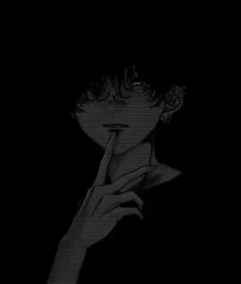 Sticker from [ @Cutie_Riya ] [Dark Anime boy]