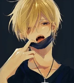 Sticker from [ @Cutie_Riya ] [ Anime boy♦️ ]