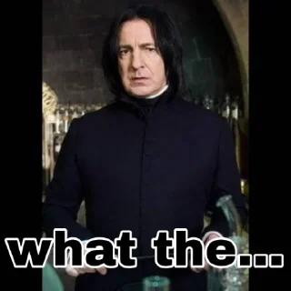 🧐 emoji Serious Snape Telegram sticker 7 of 32
