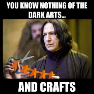 😏 emoji Serious Snape Telegram sticker 8 of 32