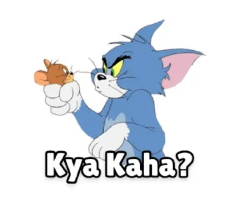 Sticker from @stickersbag 🌟 Tom & jerry text 💖