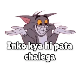 🤷‍♂ emoji @stickersbag 🌟 Tom & jerry text 💖 Telegram sticker 19 of 80