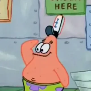 ⭐️ emoji あ . Patrick Star Telegram sticker 19 of 37
