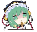 👮‍♀️ emoji ゆるゆる東方スタンプ Telegram sticker 17 of 40