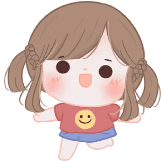 🥺 emoji ⋆ Chubby Girl ࿈ @petiteyeux ♡% Telegram sticker 18 of 32