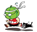 🍉 emoji Watermelon Head by @wontae Telegram sticker 22 of 38