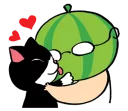 🍉 emoji Watermelon Head by @wontae Telegram sticker 23 of 38