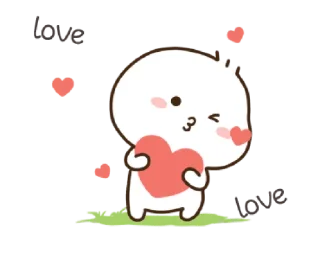 🥰 emoji Cute Hair Shiro @waesticker Telegram sticker 11 of 25